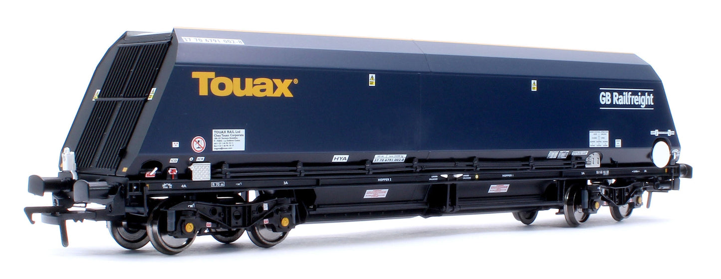Pre-Owned ACC3144 Cutdown HYA Twin Pack -  Blue/Black with Touax/GB Railfreight branding with Tail Lights  (Pack 1)