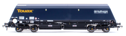 Pre-Owned ACC3144 Cutdown HYA Twin Pack -  Blue/Black with Touax/GB Railfreight branding with Tail Lights  (Pack 1)