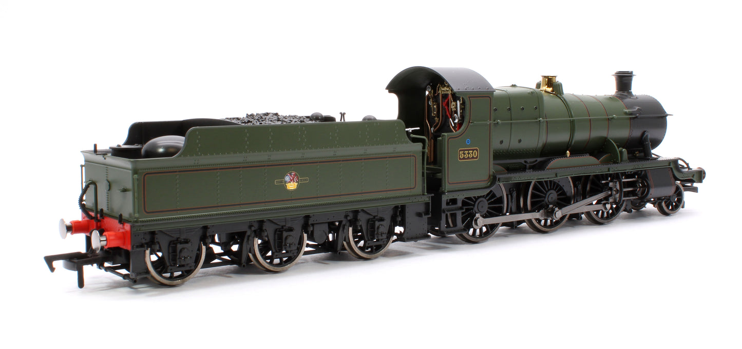 GWR 43xx 2-6-0 Mogul 5330 BR Lined Green Late Crest Steam Locomotive - DCC Sound