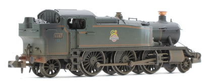 S2103-05W Bespoke  Weathered Class 5101 Large Prairie British Railways BR Lined Green (Early Crest) 2-6-2 Tank Locomotive No.4167