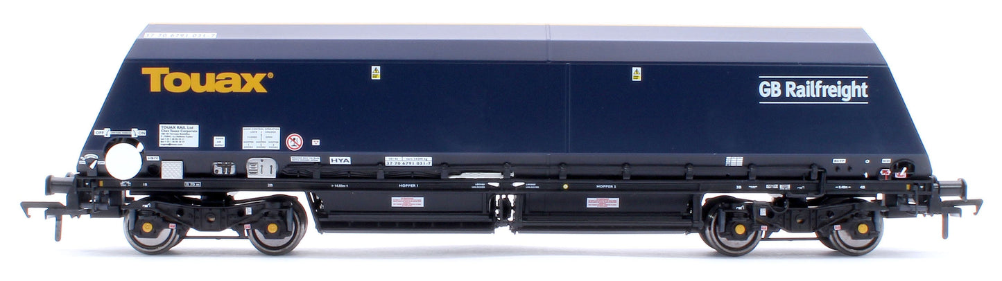 Pre-Owned ACC3144 Cutdown HYA Twin Pack -  Blue/Black with Touax/GB Railfreight branding with Tail Lights  (Pack 1)