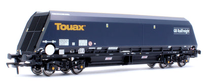 Pre-Owned ACC3144 Cutdown HYA Twin Pack -  Blue/Black with Touax/GB Railfreight branding with Tail Lights  (Pack 1)