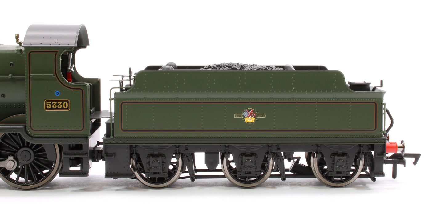 Pre-Owned GWR 43xx 2-6-0 Mogul 5330 BR Lined Green Late Crest Steam Locomotive - DCC Fitted