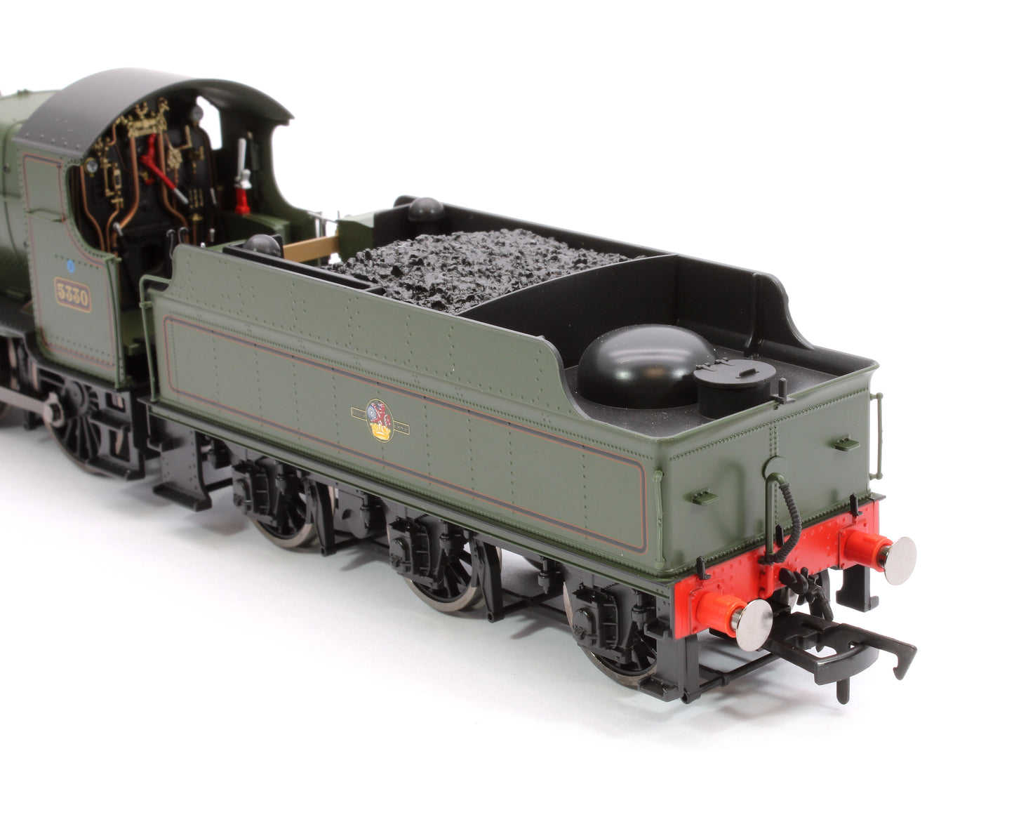 GWR 43xx 2-6-0 Mogul 5330 BR Lined Green Late Crest Steam Locomotive - DCC Fitted