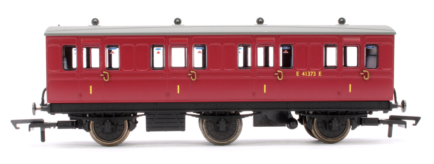 6 Wheel Coach 1st Class BR Crimson No.E41373