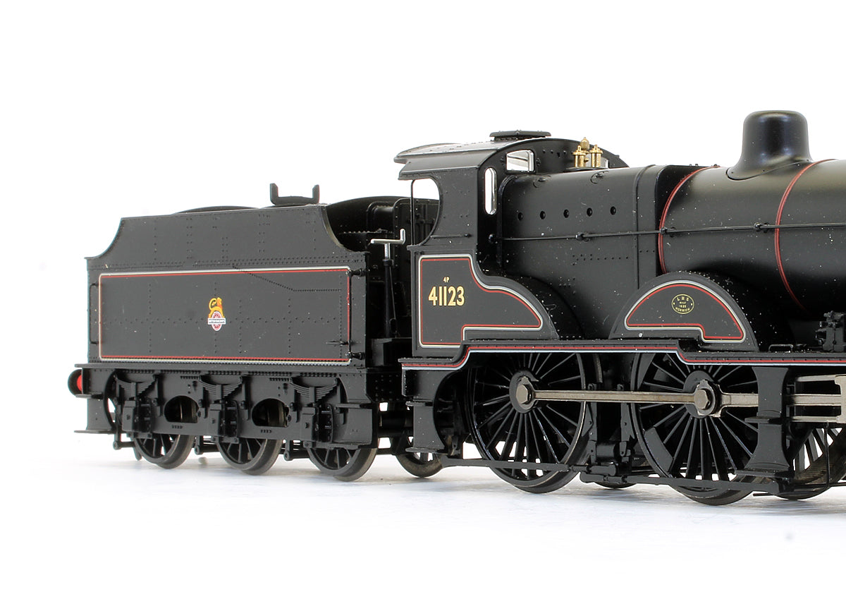 Pre-Owned LMS 4P Compound 41123 BR Lined Black Early Emblem Steam Locomotive