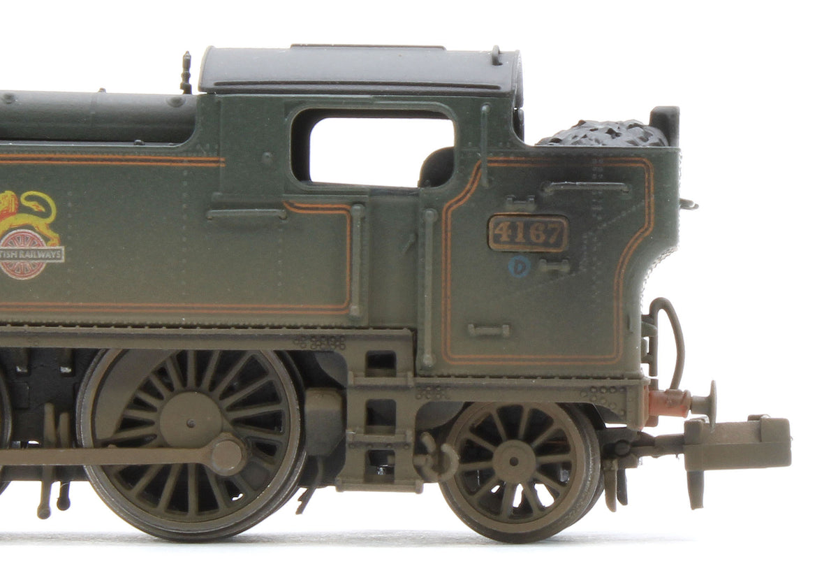 S2103-05W Bespoke  Weathered Class 5101 Large Prairie British Railways BR Lined Green (Early Crest) 2-6-2 Tank Locomotive No.4167