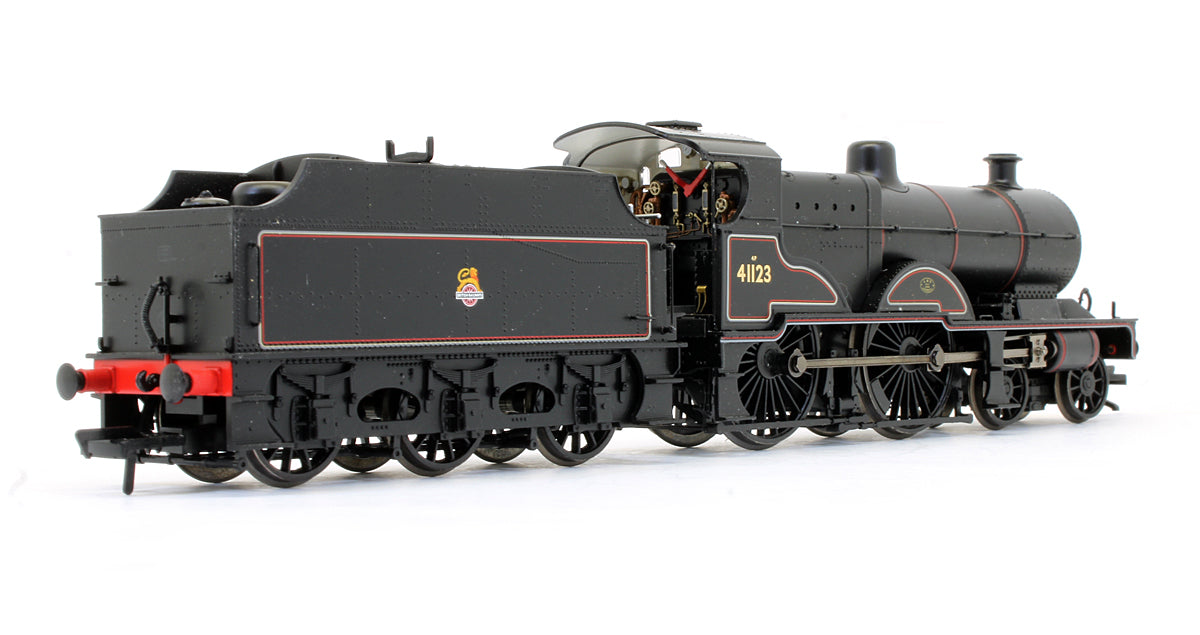 Pre-Owned LMS 4P Compound 41123 BR Lined Black Early Emblem Steam Locomotive