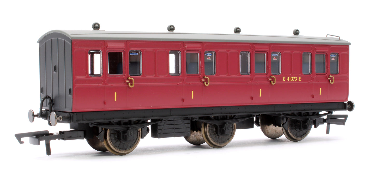 6 Wheel Coach 1st Class BR Crimson No.E41373