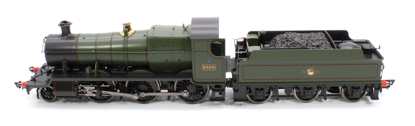 GWR 43xx 2-6-0 Mogul 5330 BR Lined Green Late Crest Steam Locomotive