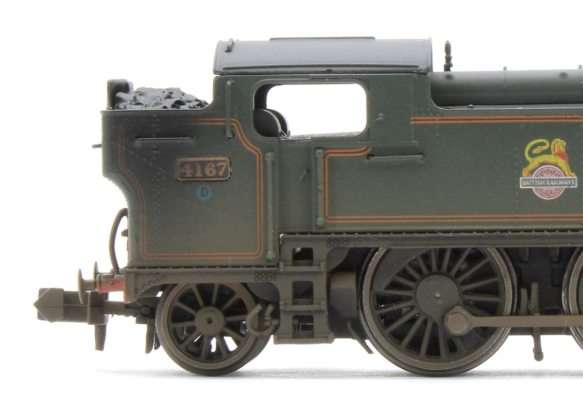 S2103-05W Bespoke  Weathered Class 5101 Large Prairie British Railways BR Lined Green (Early Crest) 2-6-2 Tank Locomotive No.4167
