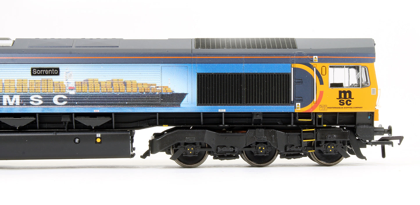 Pre-Owned Class 66709 'Sorrento' GBRf 10th MSC Anniversary Diesel Locomotive Limited Edition - DCC Sound Fitted