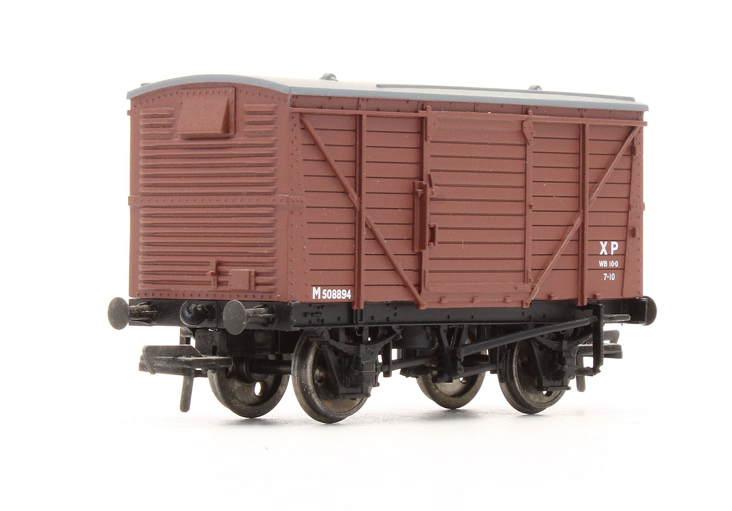 Pre-Owned 37-801A 12 Ton Planked Ventilated Van BR Brown 'M508894'