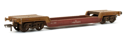 Pre-Owned 33-901Z Bogie Well Wagon Satlink 'KDB900935' - Custom Weathered