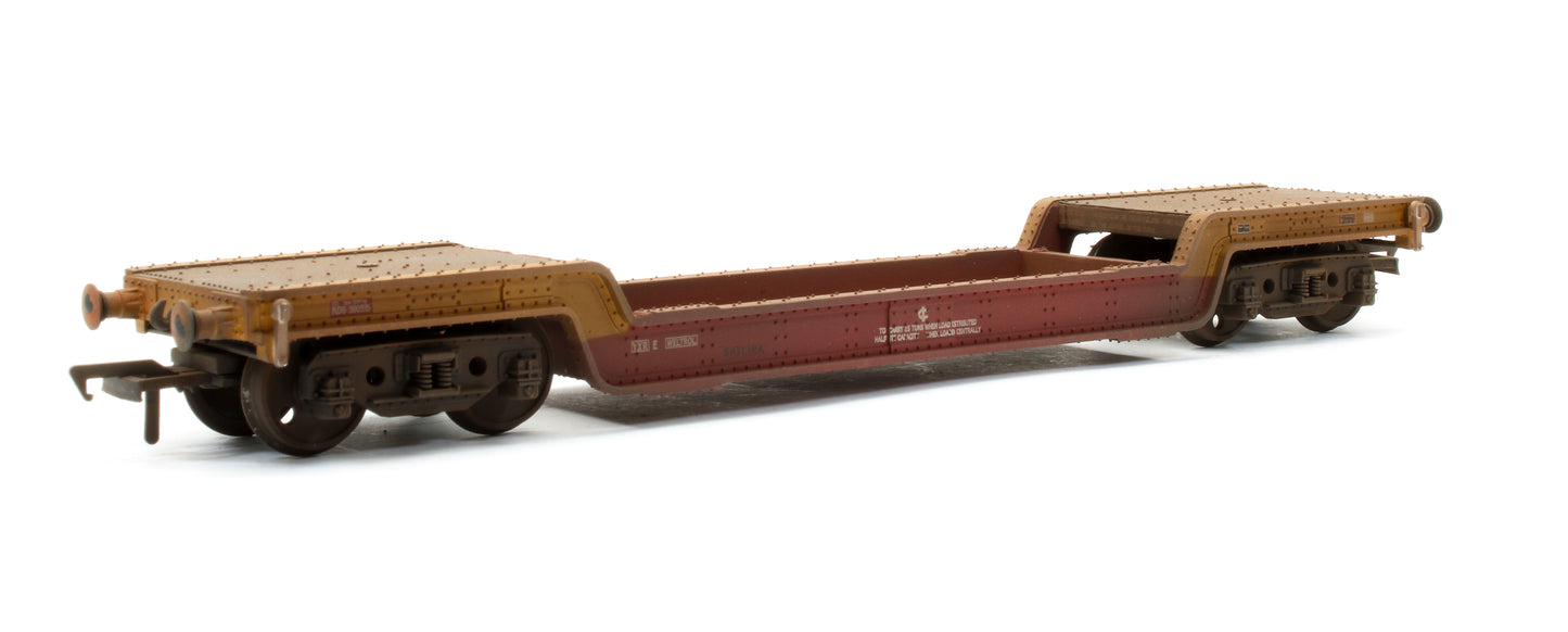 Pre-Owned 33-901Z Bogie Well Wagon Satlink 'KDB900935' - Custom Weathered