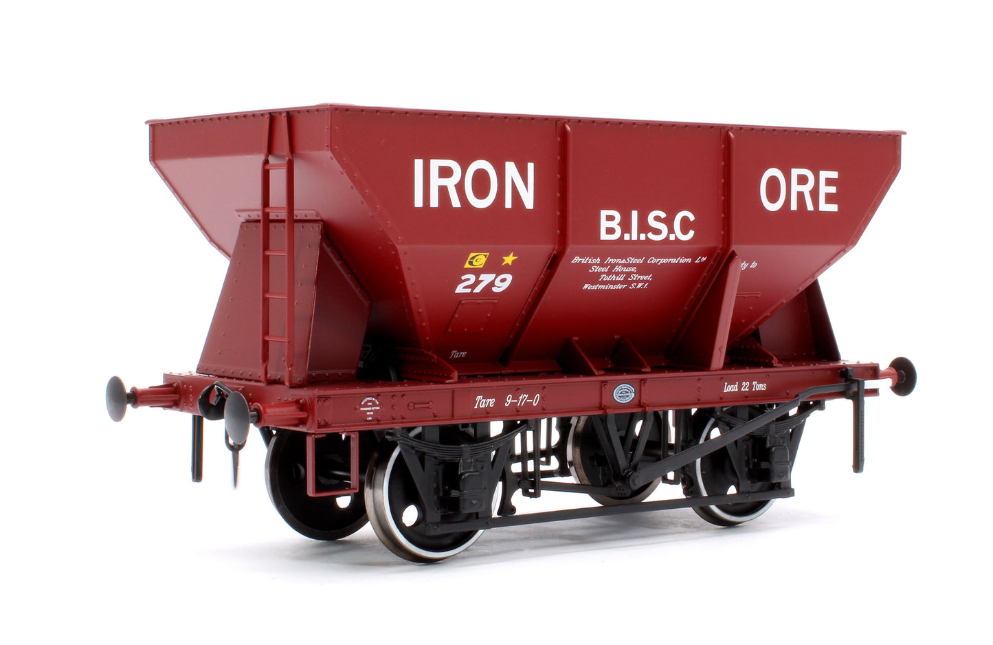 24T Steel Ore Hopper Red Oxide 279 Iron Ore BISC