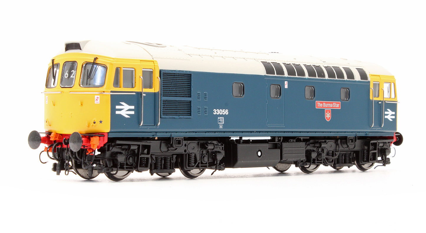 Pre-Owned 3438 Class 33056 'The Burma Star' BR Blue Diesel Locomotive