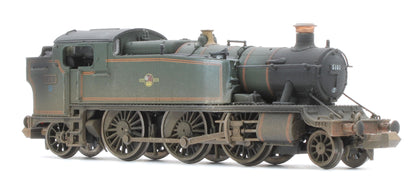 S2103-07W Bespoke Weathered Class 5101 Large Prairie British Railways BR Lined Green (Late Crest) 2-6-2 Tank Locomotive No.5101