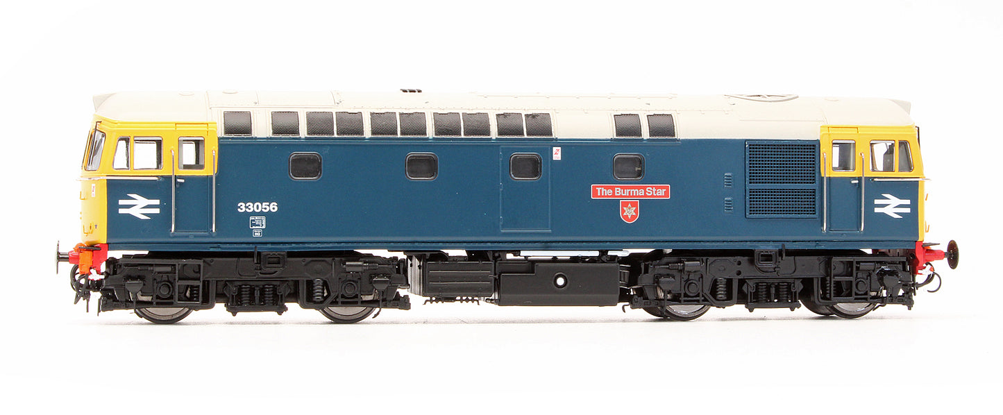 Pre-Owned 3438 Class 33056 'The Burma Star' BR Blue Diesel Locomotive