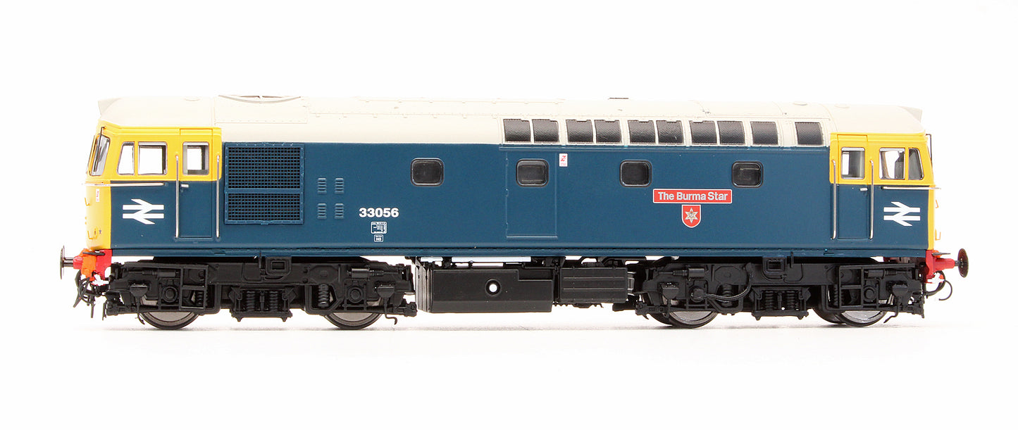 Pre-Owned 3438 Class 33056 'The Burma Star' BR Blue Diesel Locomotive