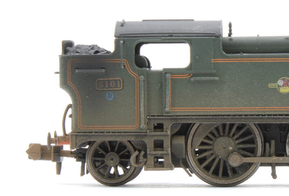 S2103-07W Bespoke Weathered Class 5101 Large Prairie British Railways BR Lined Green (Late Crest) 2-6-2 Tank Locomotive No.5101