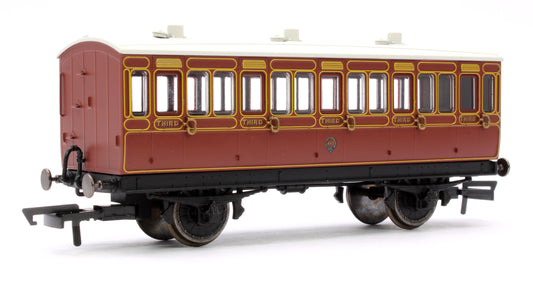 4 Wheel Coach 3rd Class LB&SCR Mahogany 881