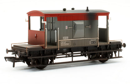 Pre-Owned 37-535B 20T Brake Van Railfreight Red & Grey 'B954561' - Custom Weathered