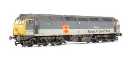 Pre-Owned Class 47365 'Diamond Jubilee' Railfreight Distribution Diesel Locomotive - Custom Weathered