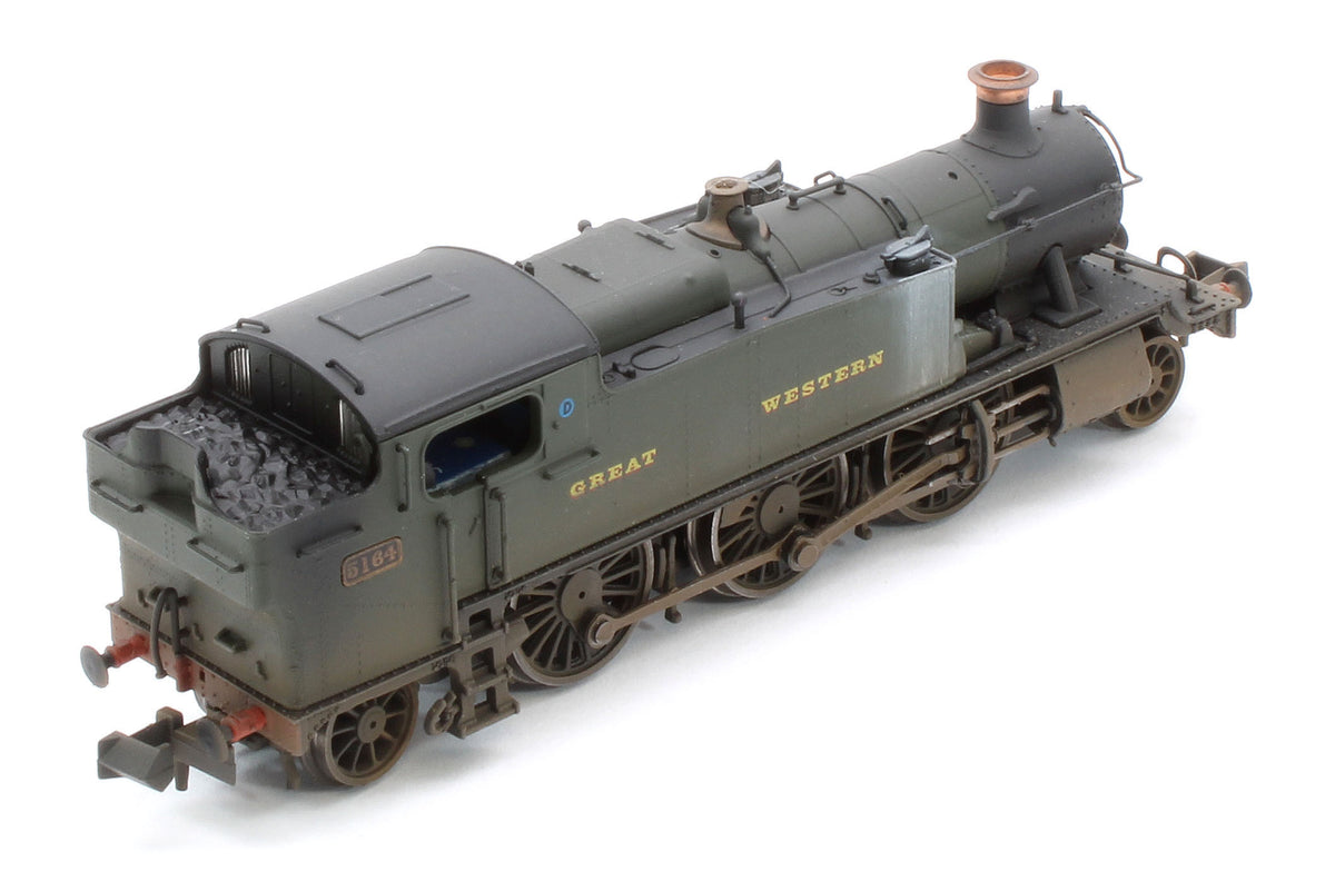 S2103-01W Bespoke Weathered Class 5101 Large Prairie Great Western GWR Green 2-6-2 Tank Locomotive No.5164