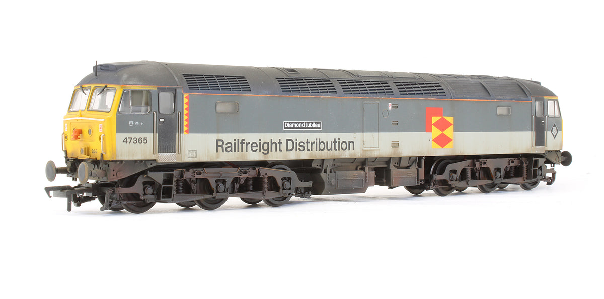Pre-Owned Class 47365 'Diamond Jubilee' Railfreight Distribution Diesel Locomotive - Custom Weathered