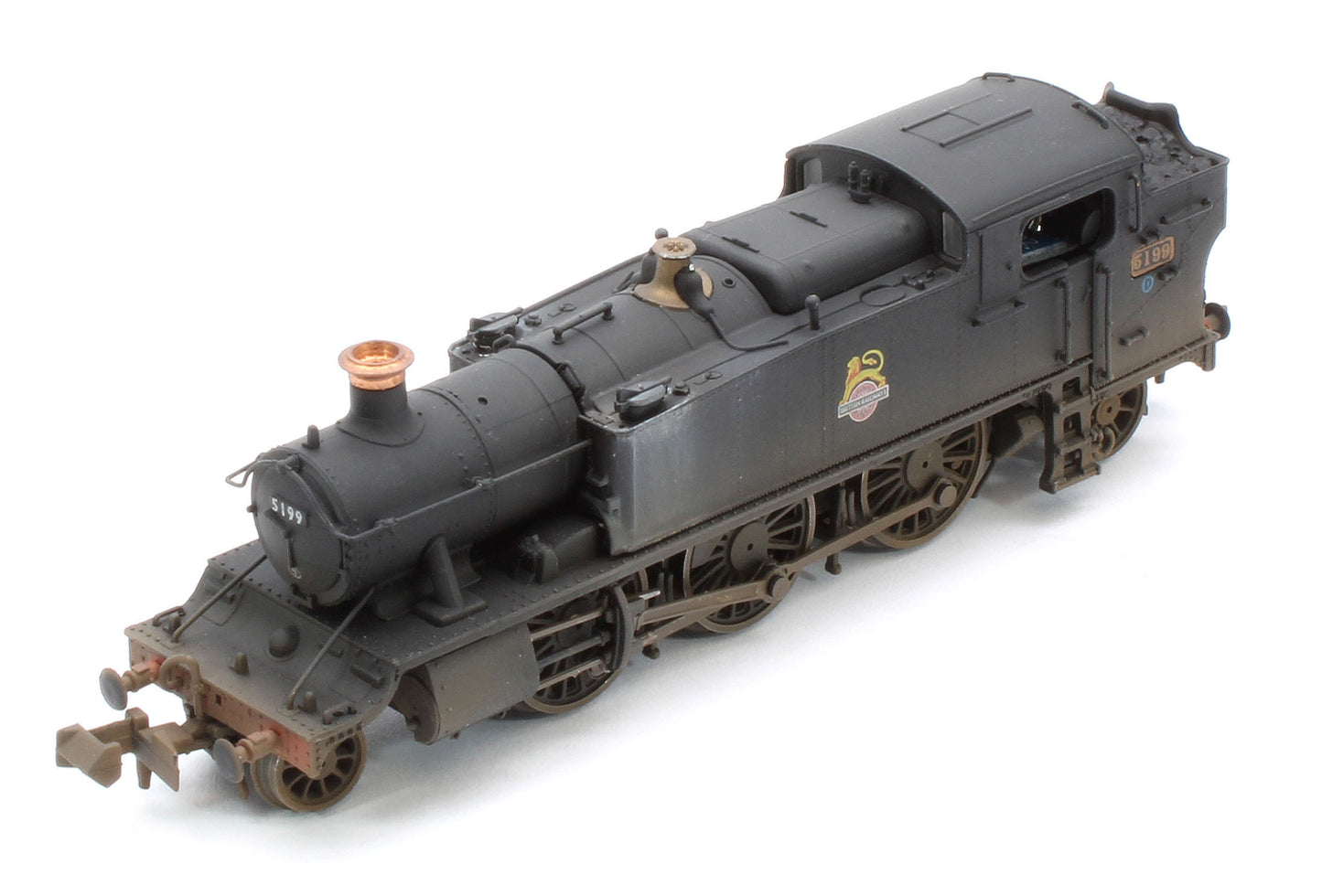 S2103-04W Bespoke Weathered Class 5101 Large Prairie British Railways BR Black (Early Crest) 2-6-2 Tank Locomotive No.5199