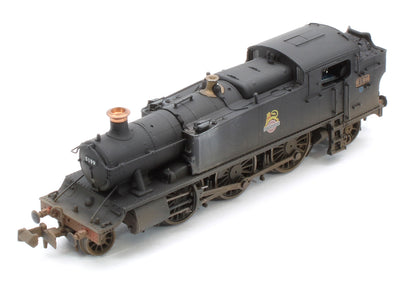 S2103-04W Bespoke Weathered Class 5101 Large Prairie British Railways BR Black (Early Crest) 2-6-2 Tank Locomotive No.5199