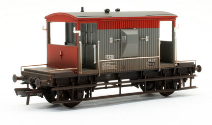 Pre-Owned 37-535B 20T Brake Van Railfreight Red & Grey 'B954561' - Custom Weathered