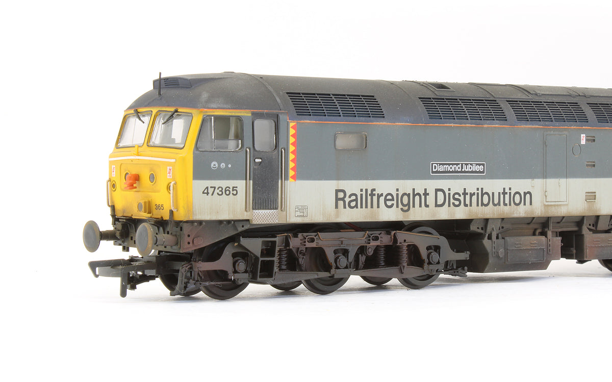 Pre-Owned Class 47365 'Diamond Jubilee' Railfreight Distribution Diesel Locomotive - Custom Weathered