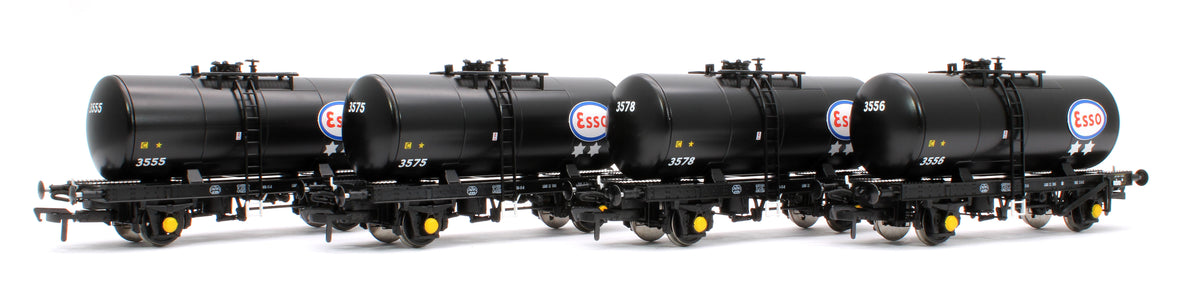 Pre-Owned 35t ‘B Tank’ ESSO Black (Logo Only) No.3555/3556/3575/3578 4-Pack
