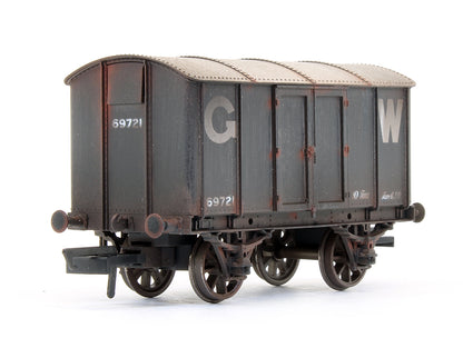 Pre-Owned GWR ‘Iron Mink’ Van No. 69721, GWR grey (25in lettering) - Custom Weathered