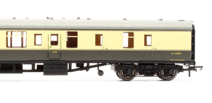 Pre-Owned RailRoad BR Chocolate & Cream MK1 Brake 2nd Class Coach 'W34888'