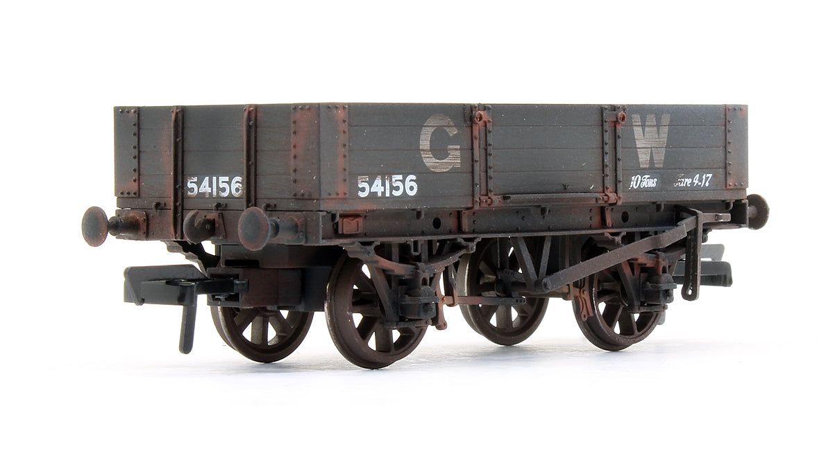 Pre-Owned GWR Diagram O21 4 Plank Open No. 54156, GWR grey (large letters) - Custom Weathered