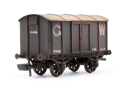 Pre-Owned GWR ‘Iron Mink’ Van No. 57066, GWR grey (25in lettering) - Custom Weathered