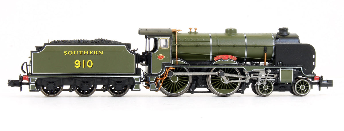 Pre-Owned Southern Maunsell Olive Green Schools 'Merchant Taylors' 910 Steam Locomotive - DCC Fitted