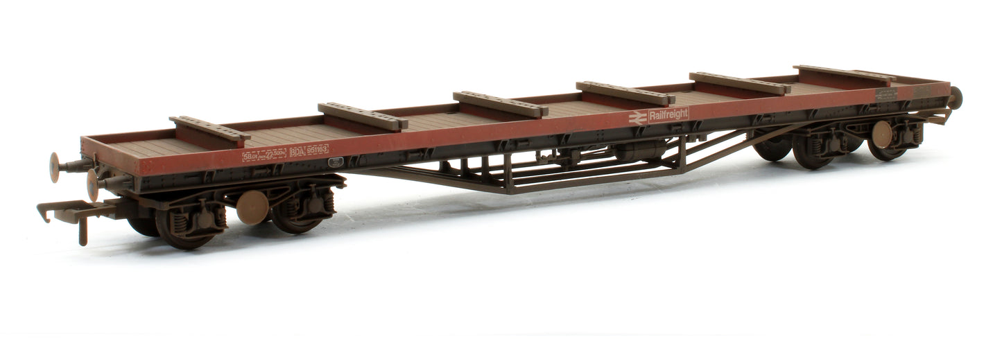Pre-Owned 38-151A BDA Bogie Bolster Wagon Railfreight '951163' - Custom Weathered