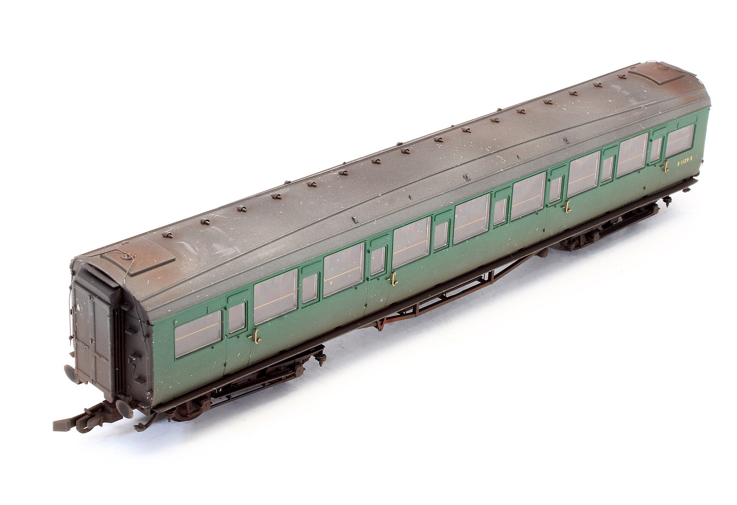 Pre-Owned BR Maunsell Corridor 3rd Class Coach 'S 1129 S' - Custom Weathered