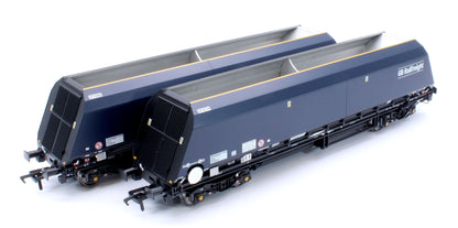 Cutdown HYA Twin Pack -  Blue/Black with GB Railfreight branding with Tail Lights  (Pack 1)