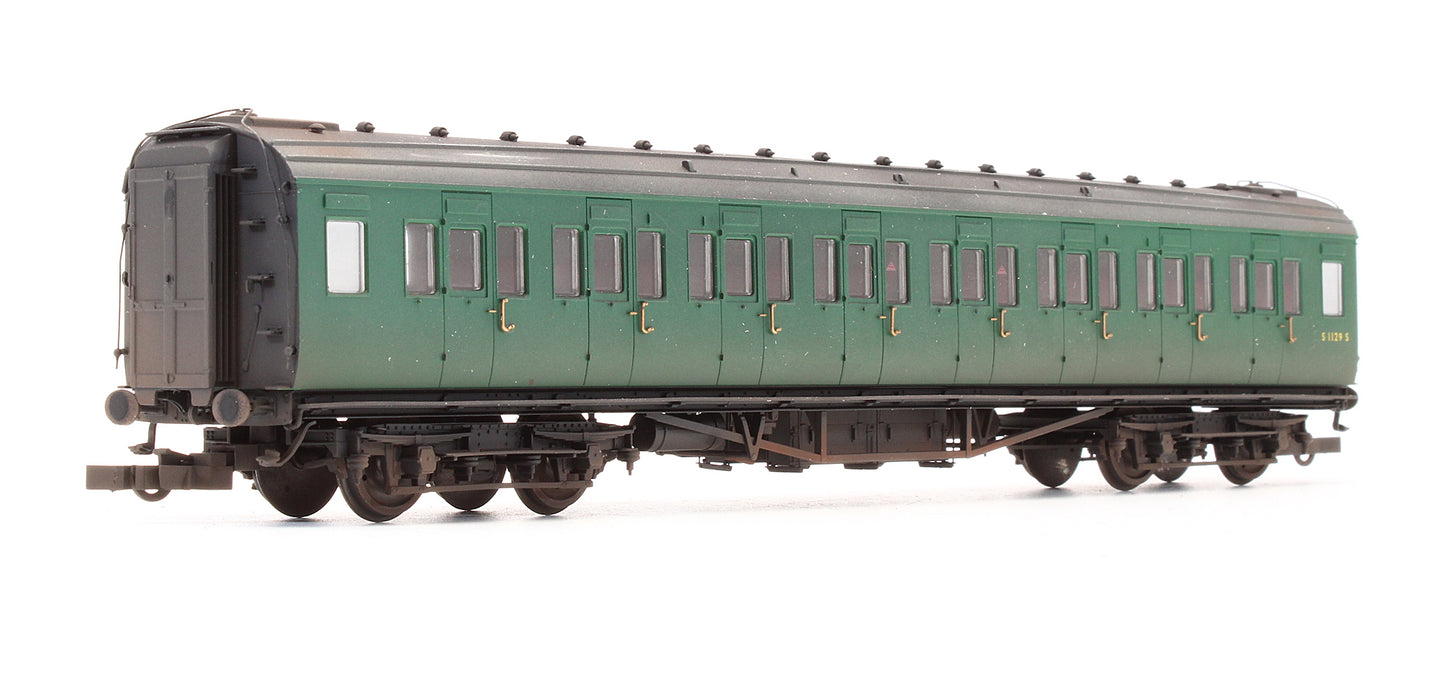 Pre-Owned BR Maunsell Corridor 3rd Class Coach 'S 1129 S' - Custom Weathered