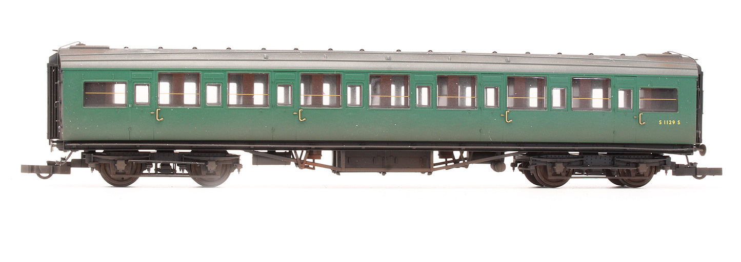 Pre-Owned BR Maunsell Corridor 3rd Class Coach 'S 1129 S' - Custom Weathered