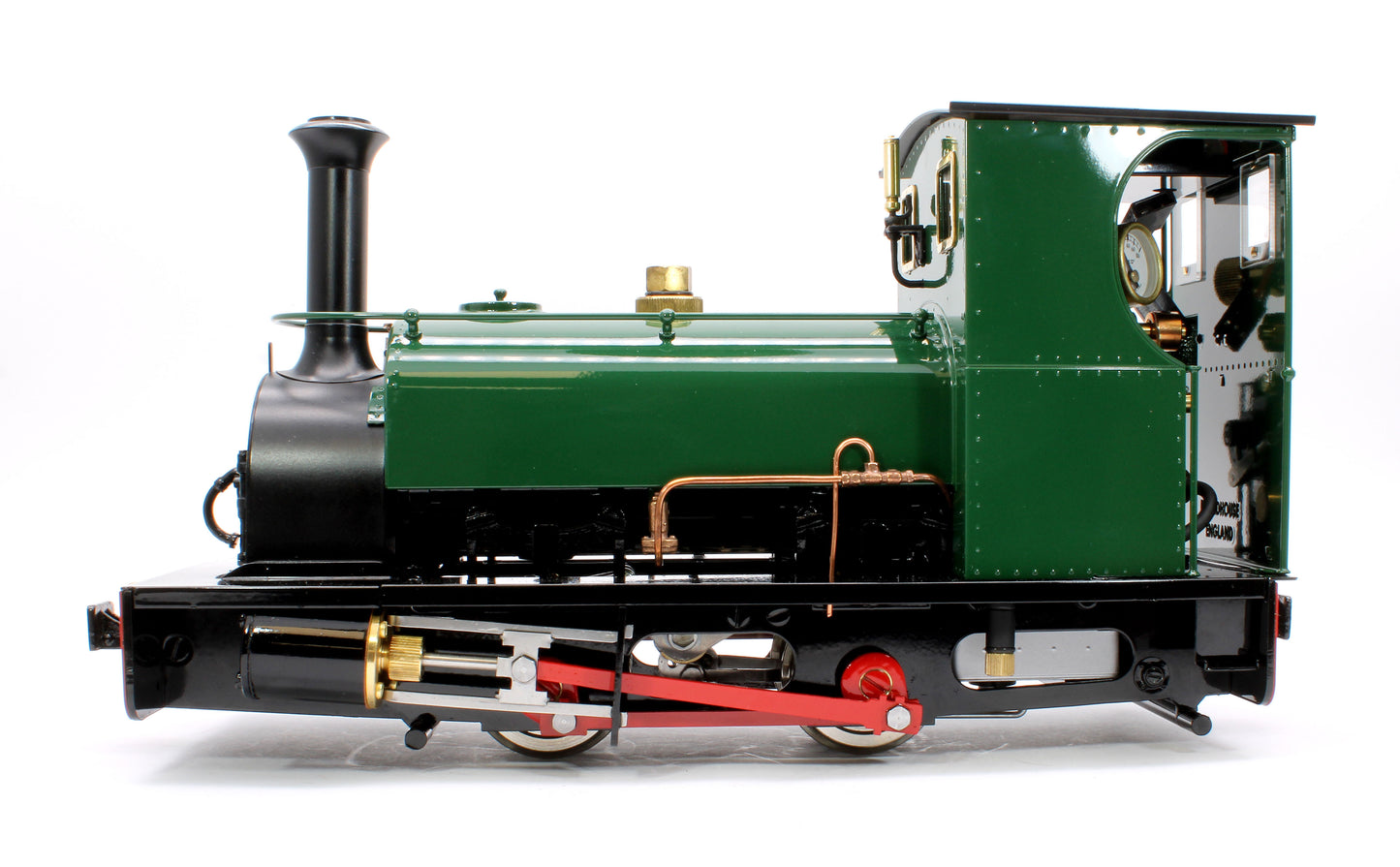 0-4-0 Hunslet Saddle Tank 'Lilla' Mid Brunswick Green (Radio Control, Insulated Wheels) Steam Locomotive