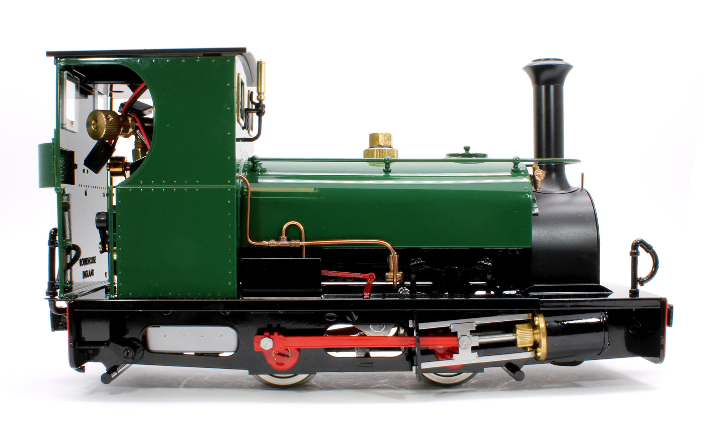 0-4-0 Hunslet Saddle Tank 'Lilla' Mid Brunswick Green (Radio Control, Insulated Wheels) Steam Locomotive