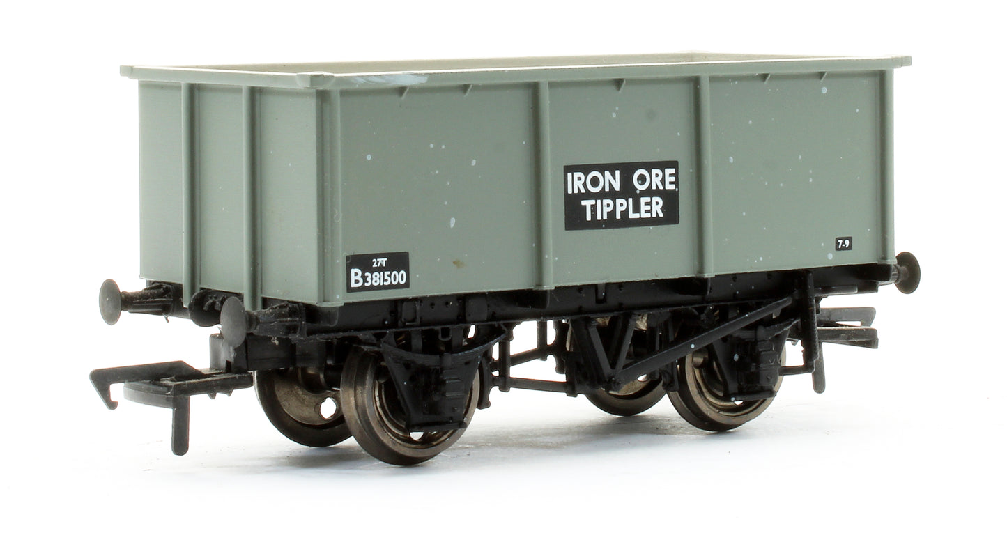 Pre-Owned 37-275 27T Steel Tippler Wagon Iron Ore BR Grey 'B381500'