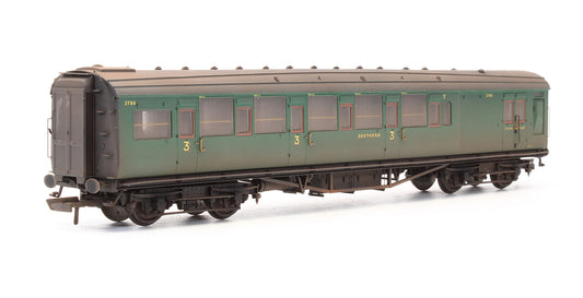 Pre-Owned SR Maunsell 6 Compartment Brake Coach '3786' - Custom Weathered