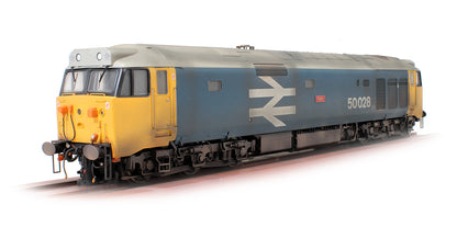 Pre-Owned BR Large Logo Blue Class 50028 'Tiger' Diesel Locomotive - Custom Weathered